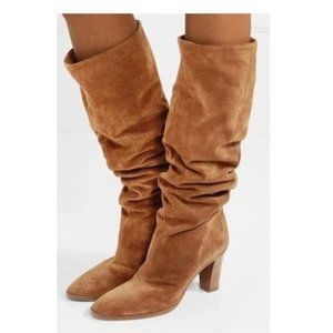 Vince Casper Tall Knee High Suede Leather Boots (Slouch)